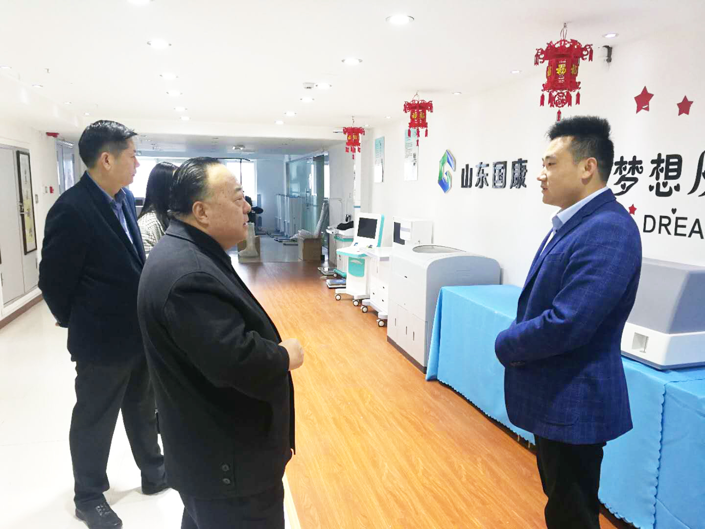 棗莊市薛城區區長張偉來山東91免费网址公司實地考察