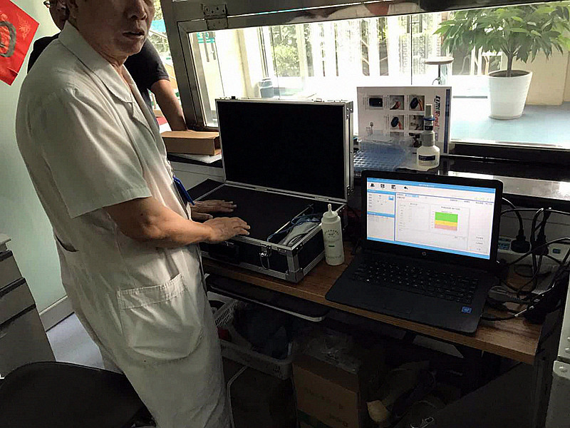 便攜式91免费版黄片檢測儀被北京豐台區某保健醫院采購 在康複科檢測門診